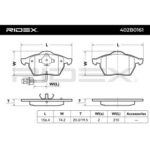 Pločice prednje Audi A4, A6, Volvo , Pasat B3, B5, 21663-188.0 - Slika 2
