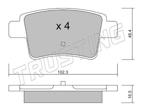thumb (21) Pločice zadnje Citroen C4, 817,0-cbp01713-oe 425371 - Slika 1