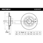 Diskovi tocka  prednji fi 266mm, 23-0401-oe4246r4-adc1521 - Slika 2